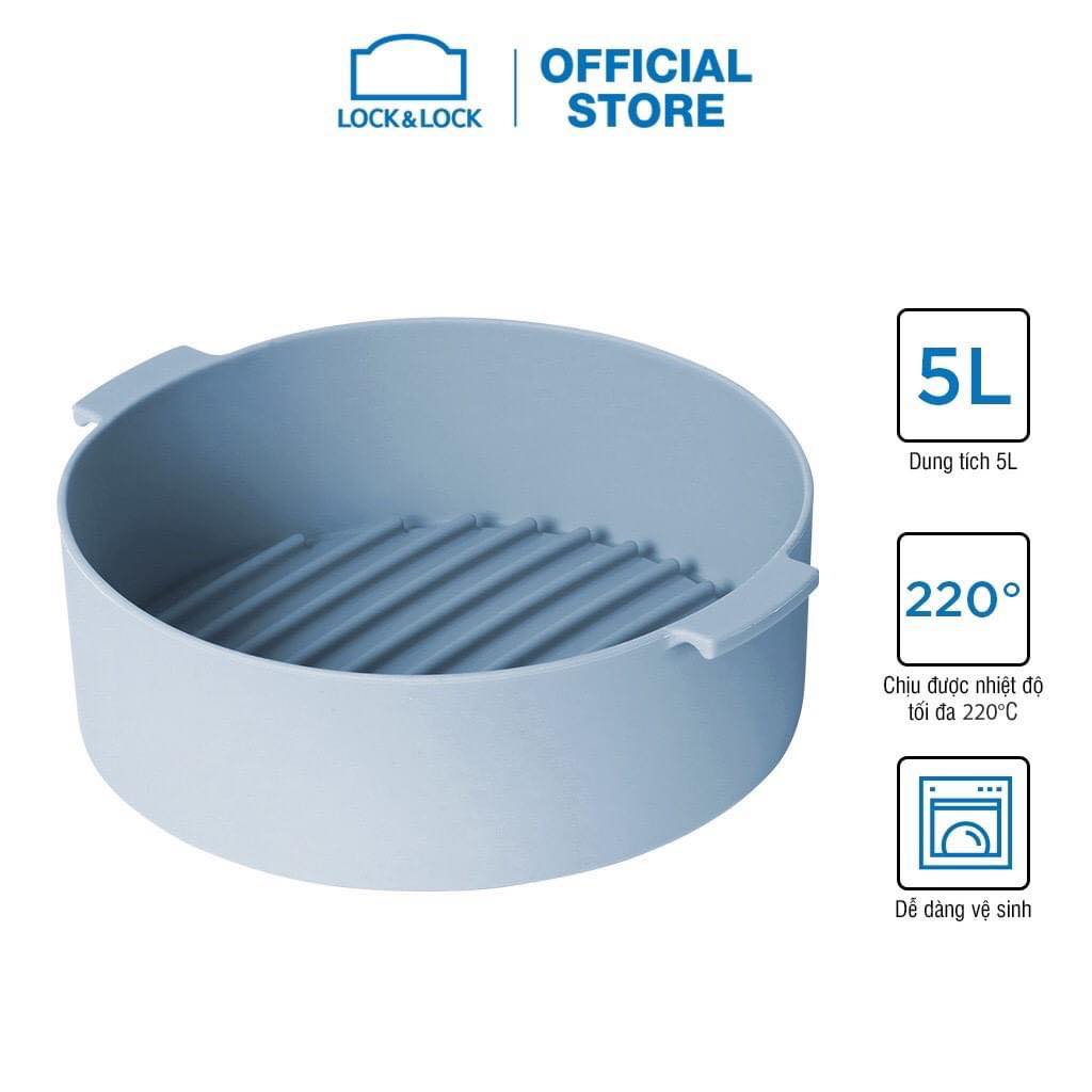 Khay silicone dành cho nồi chiên không dầu và lò vi sóng Lock&Lock 3.5L