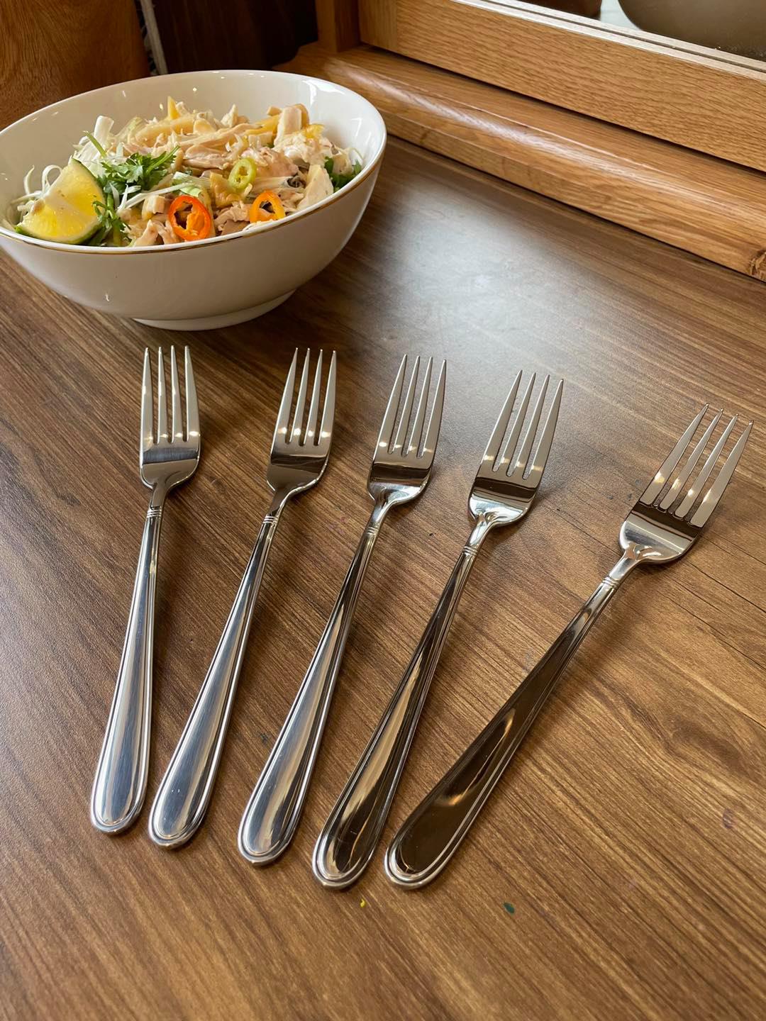 Set 5 dĩa inox 18/10 xuất Mỹ 20cm