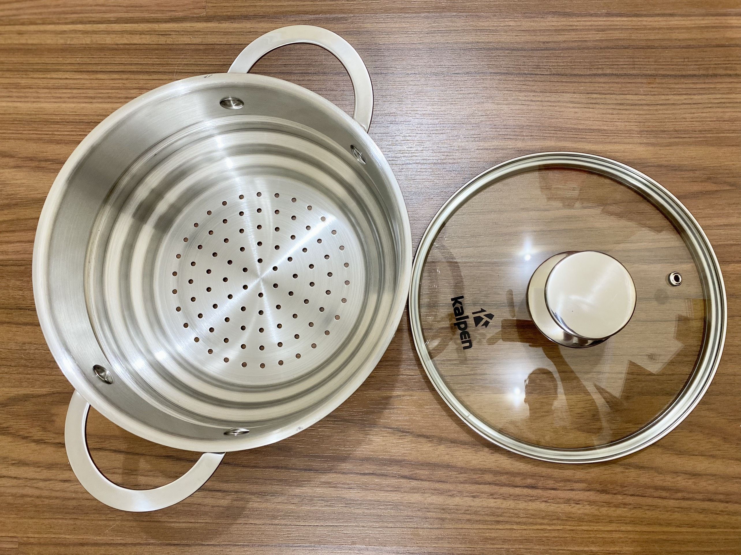 Xửng hấp 3 nấc inox 304 Kalpen - 20cm