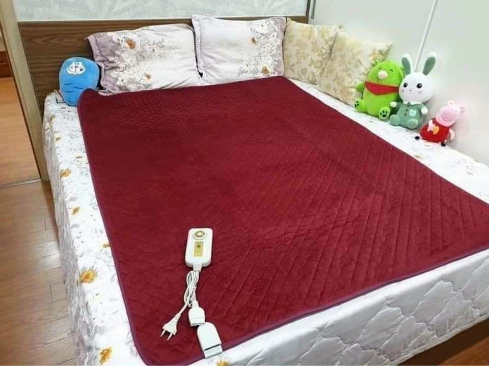 Chăn điện Hanil Hàn Quốc mẫu đỏ nhung