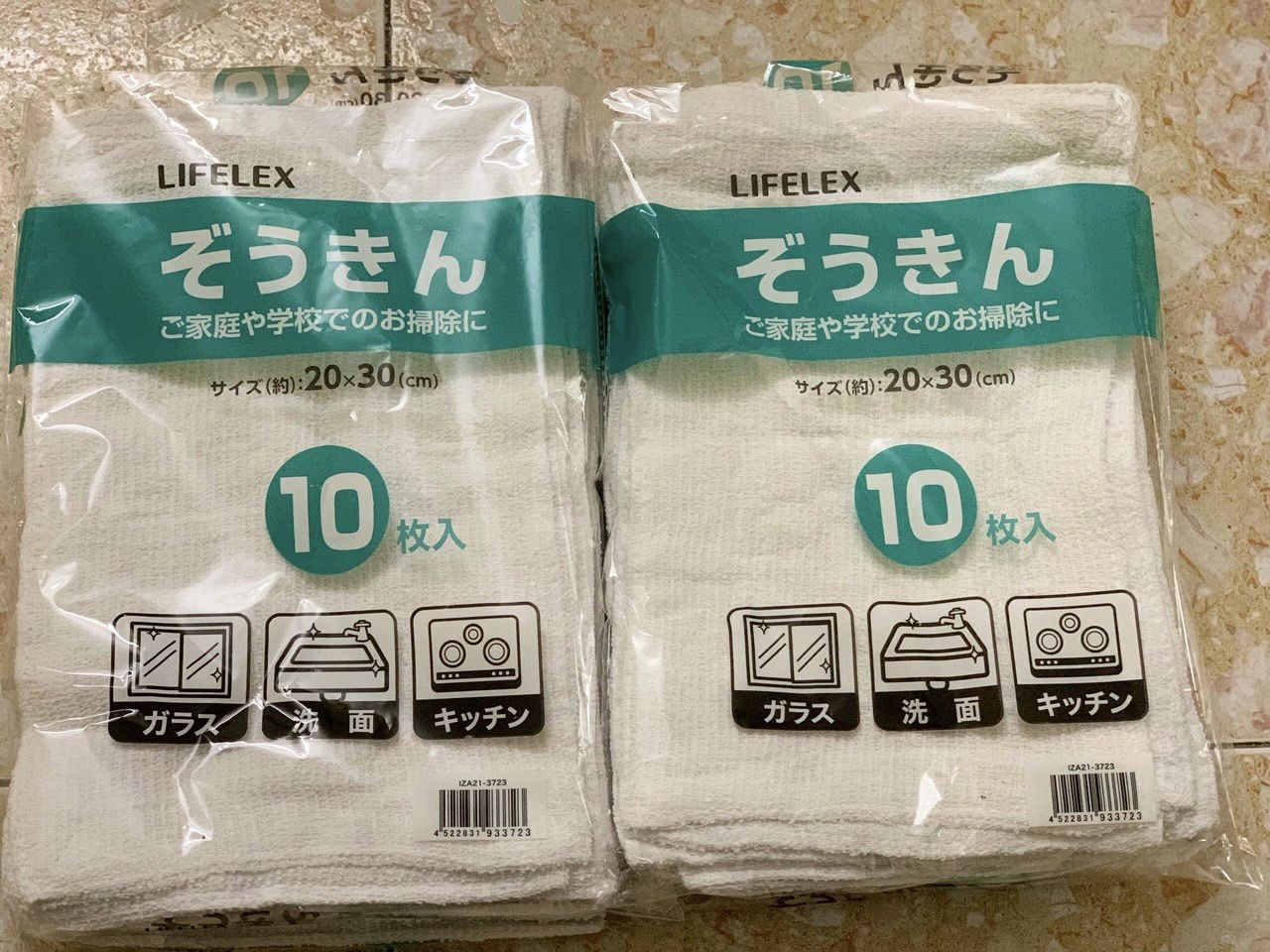 Set 10 khăn lau bếp cotton xuất Nhật