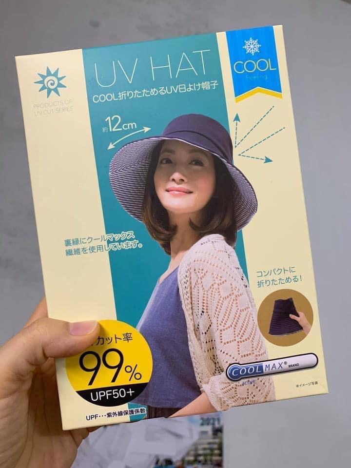 Mũ chống nắng chống tia UV - xanh (loại 2 mặt)