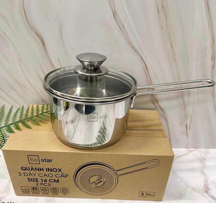 Quánh inox Fivestars 14cm