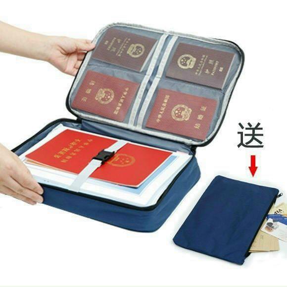 Vali đựng tài liệu 3 tầng - xanh tím than