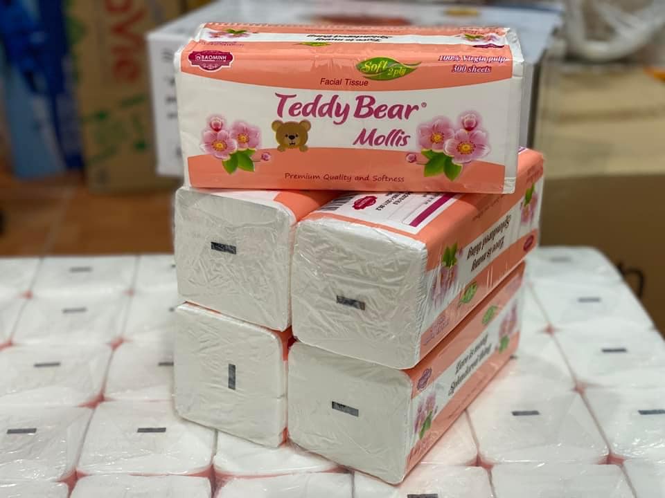 Gói 10 giấy rút Teddy Bear