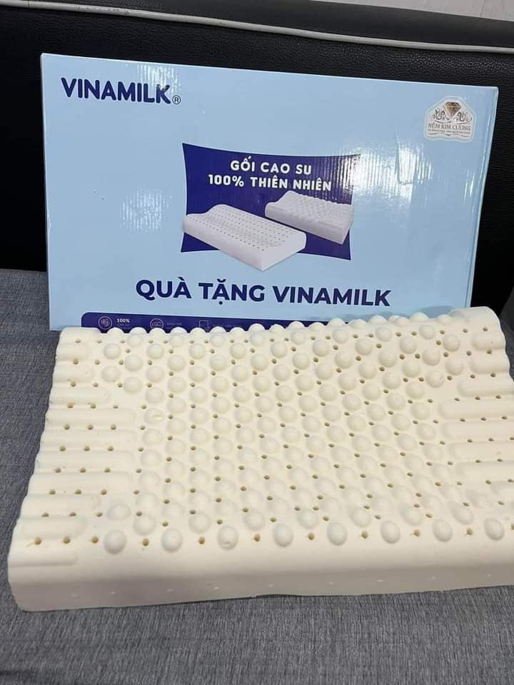 COMBO: 02 Gối cao su tự nhiên Vinamilk 50x26x7cm