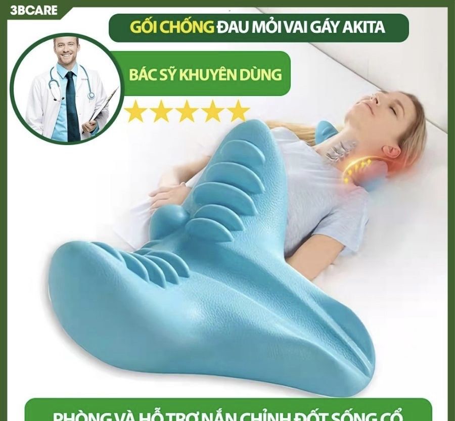 Gối chống đau mỏi vai gáy