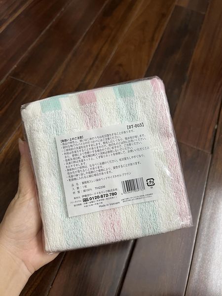 Combo: 03 Set 5 khăn mặt cotton 30x30cm xuất Nhật