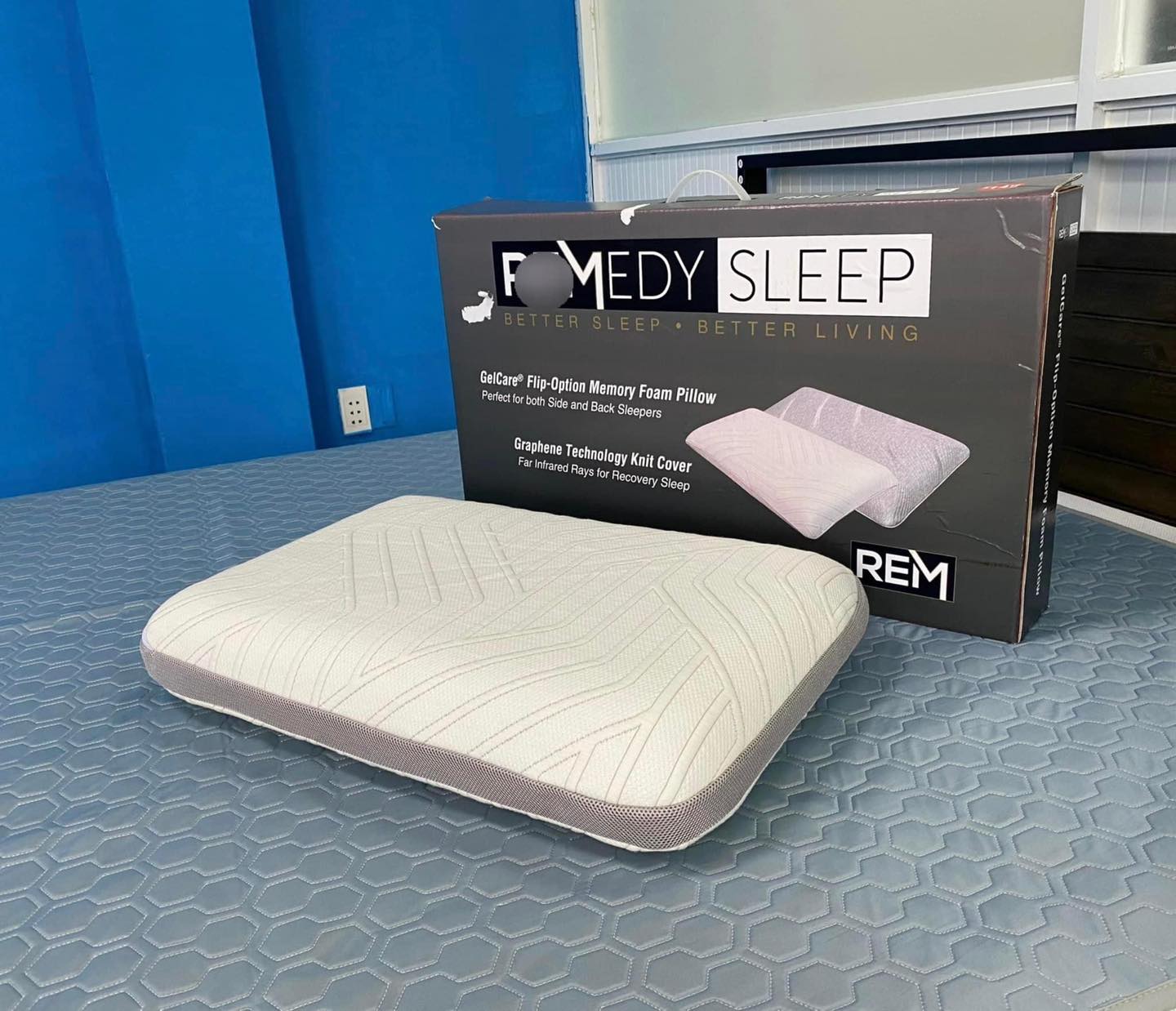 Gối Memory Foam Nguyên tấm Remedy Sleepp (40 x 70 x 10cm)