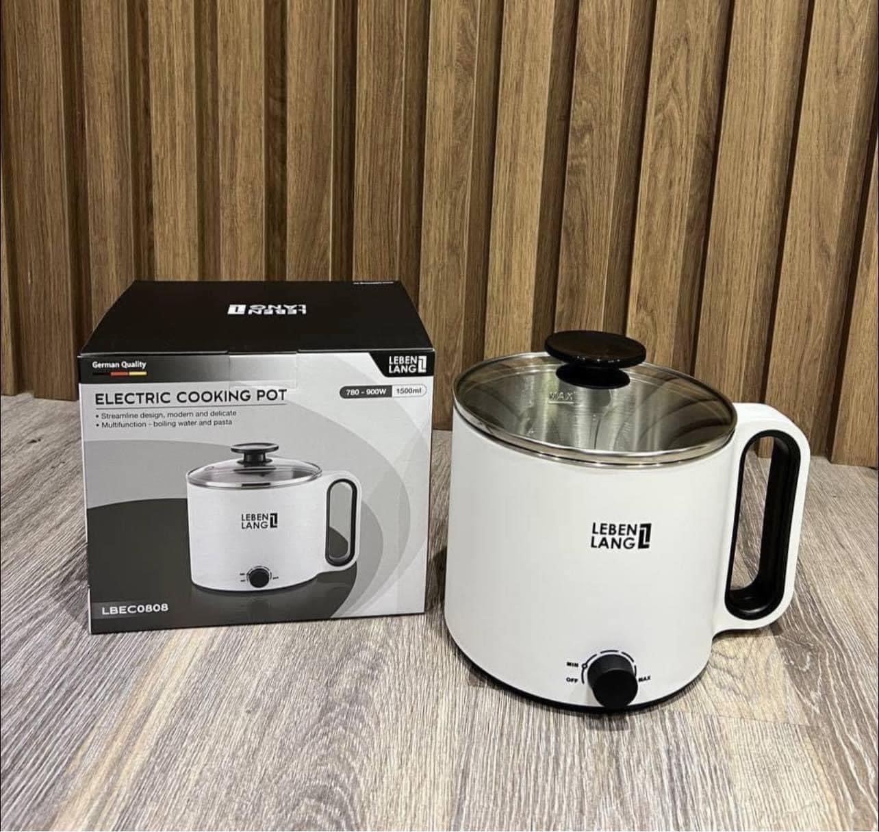 Nồi lẩu mini Lebenlang LBEC0808  1,5L - Trắng