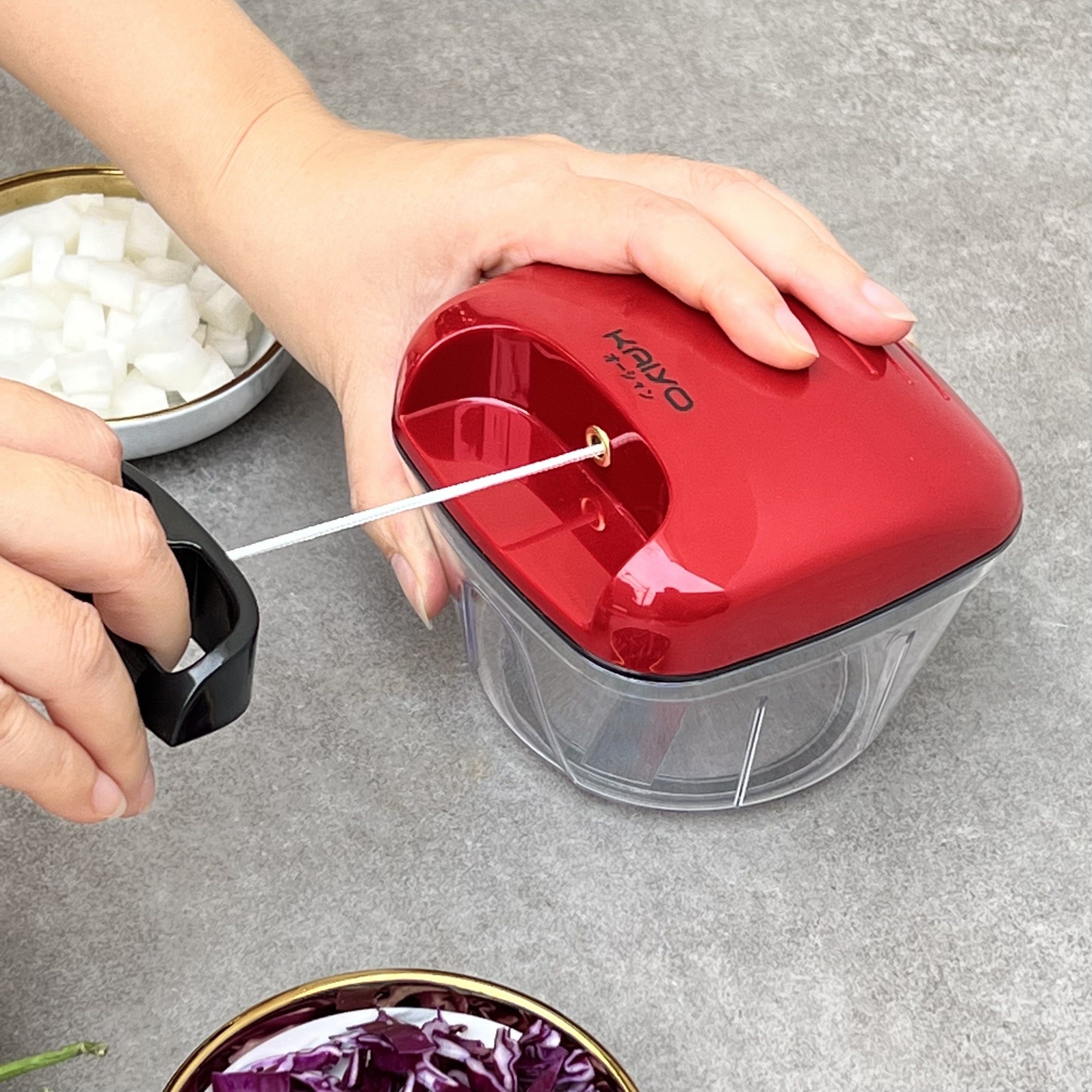 Dụng cụ xay tỏi, ớt mini 400ml Kaiyo
