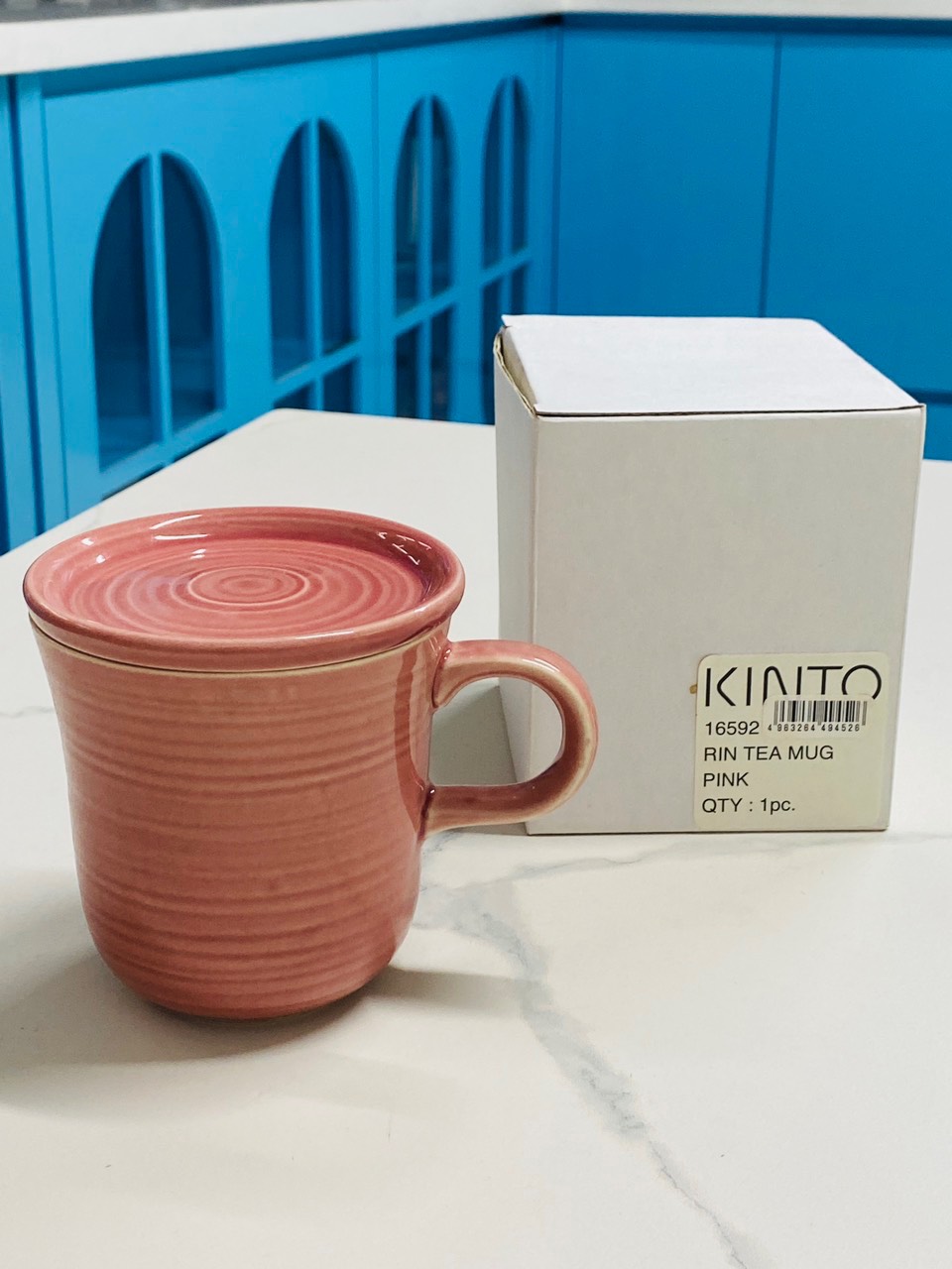 Cốc sứ handmade Kinto Nhật Bản - Hồng