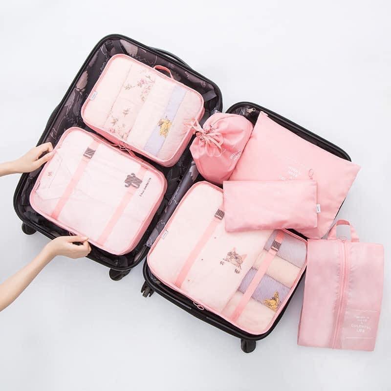 Set 6 túi vải dù đựng đồ đi du lịch
