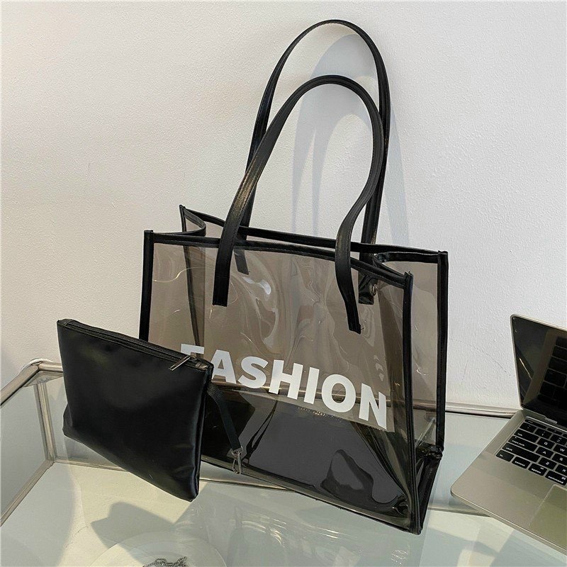 Bộ túi nhựa trong Fashion kèm ví
