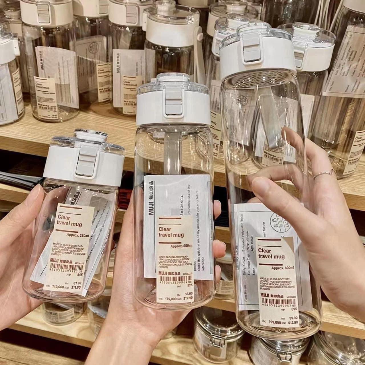 Combo 3 Bình nước xuất Muji (350-550-800ml)