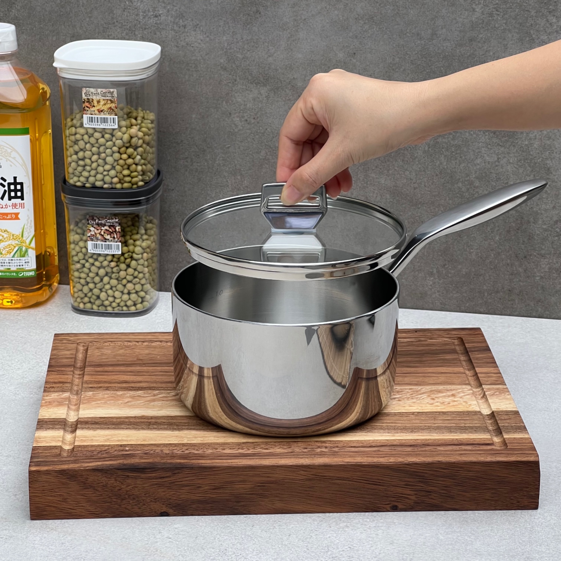 Quánh inox đúc nguyên khối Kaiyo 16cm