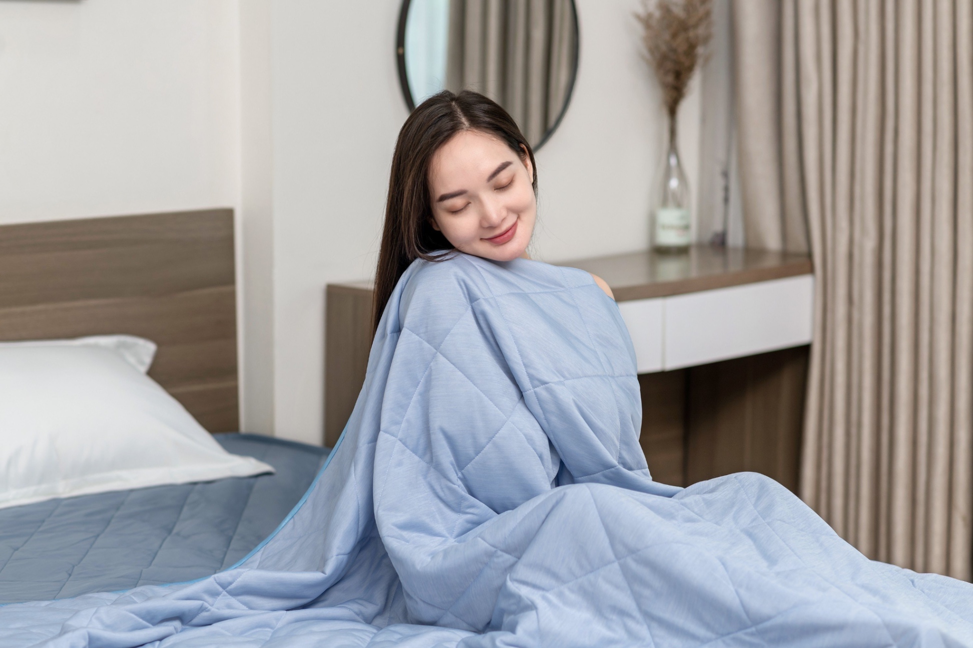 Chăn làm mát Ice-cool Kaiyo 1.8 x 2m - Xanh navy