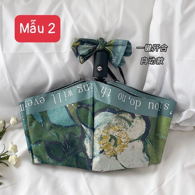 Ô tự động 2 chiều Vintage - Mẫu 2 (xanh rêu)