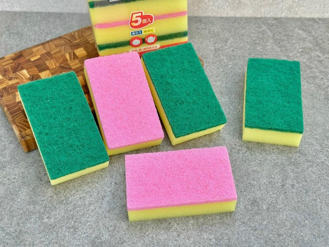 Set 10 miếng rửa chén mặt ráp hàng Nhật (2 vỉ)