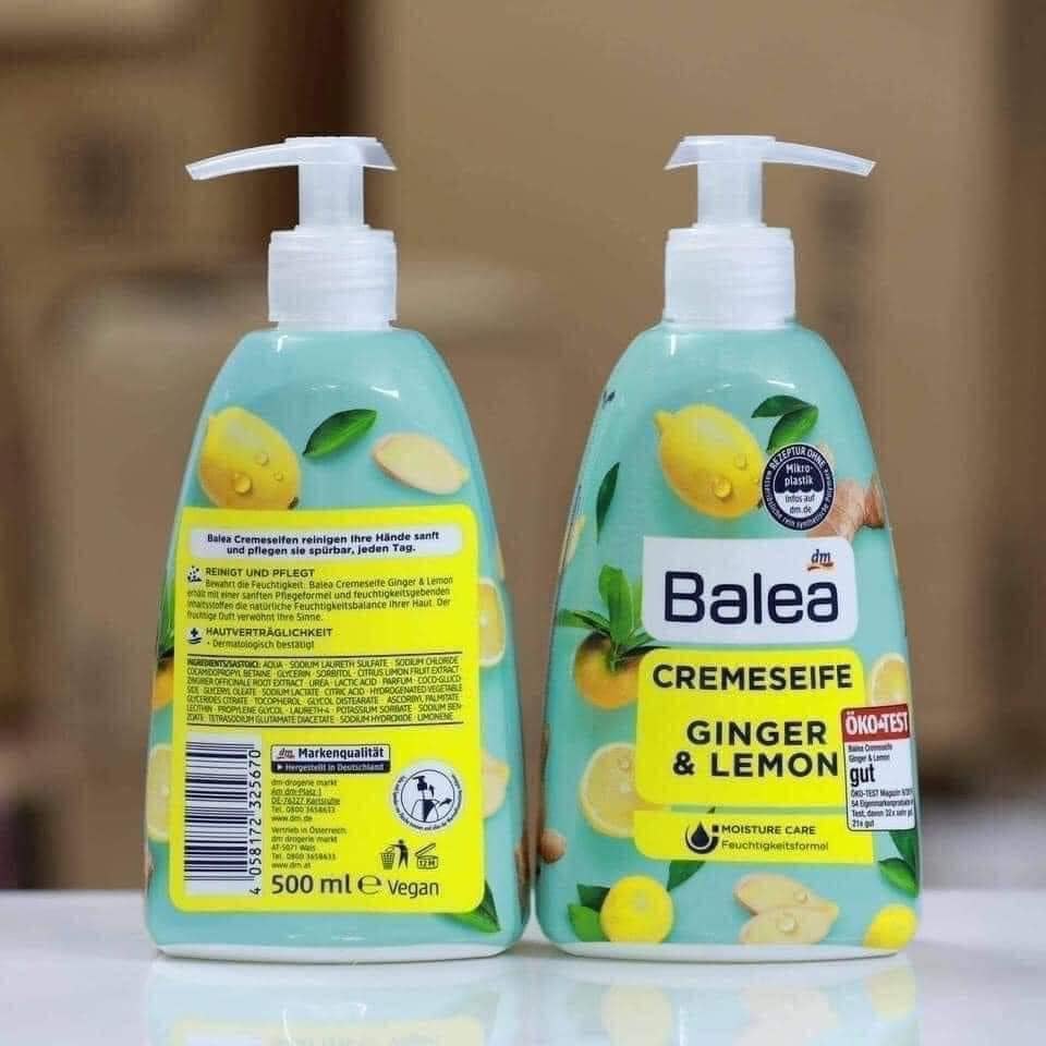 Nước rửa tay Balea nội địa Đức 500ml - màu xanh (chanh gừng)