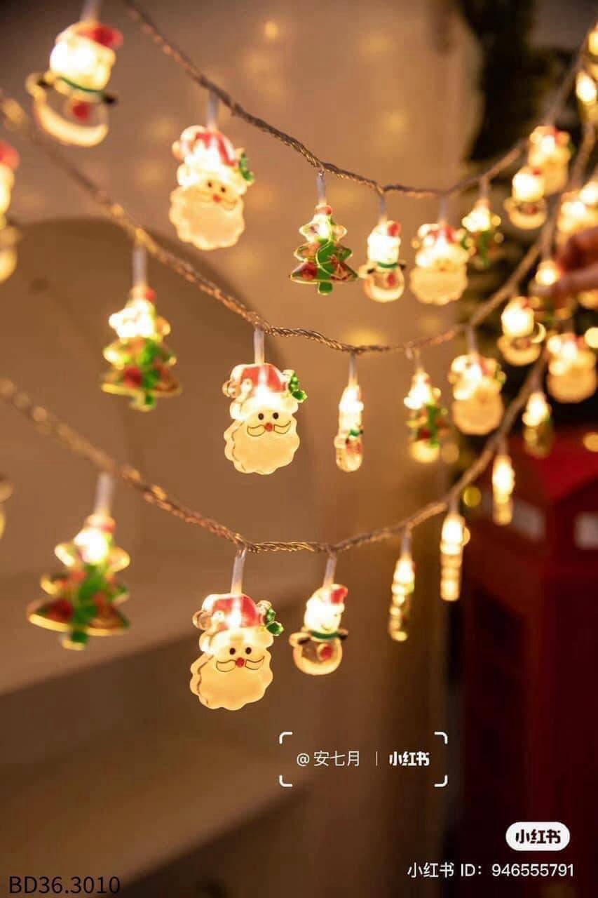 Đèn nháy 20 bóng mẫu ông già Noel (dài 3m)