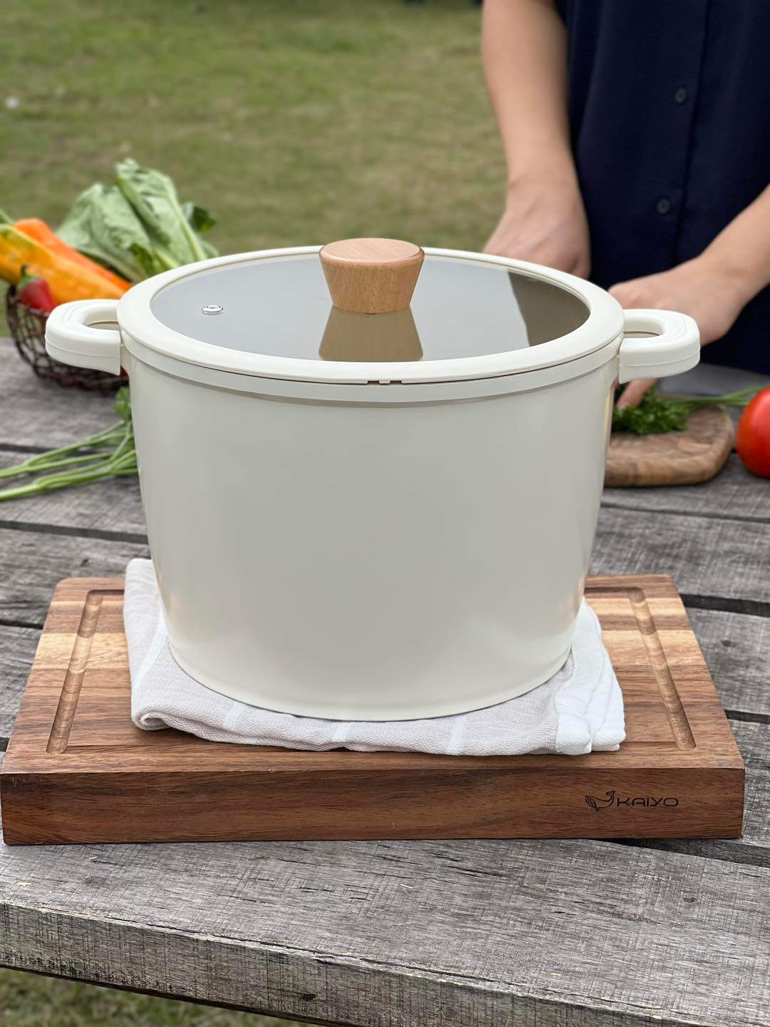 Nồi nhôm đúc Elegant Kaiyo - size 24cm thành cao