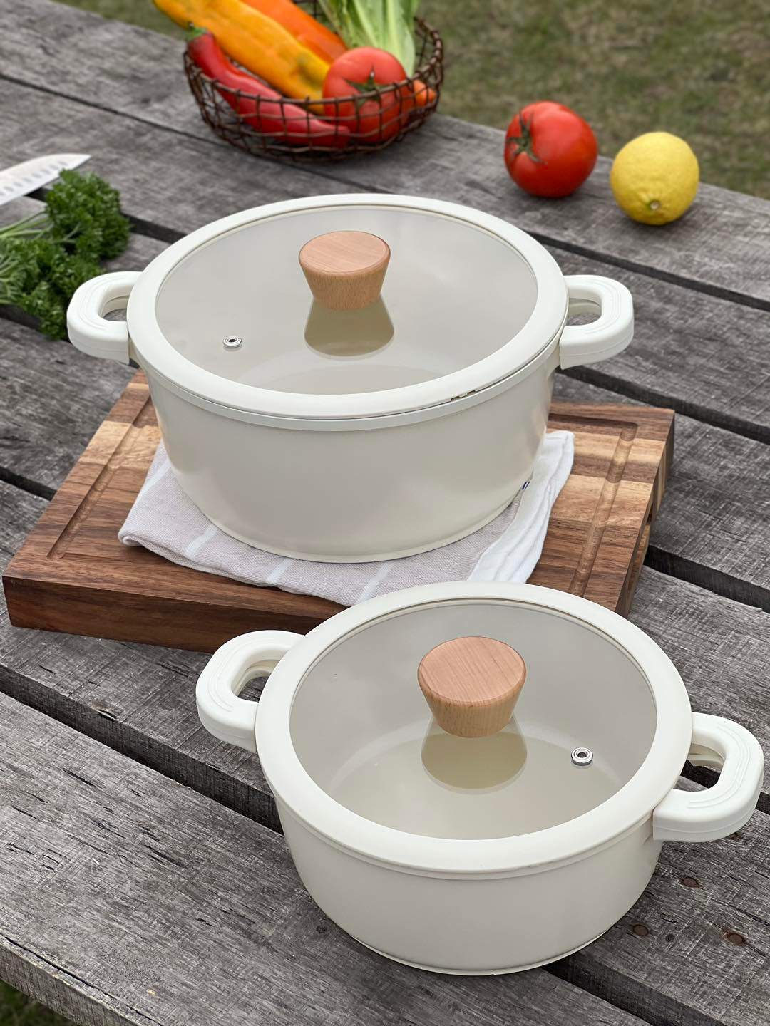 Nồi nhôm đúc Elegant Kaiyo - size 24cm thành thấp