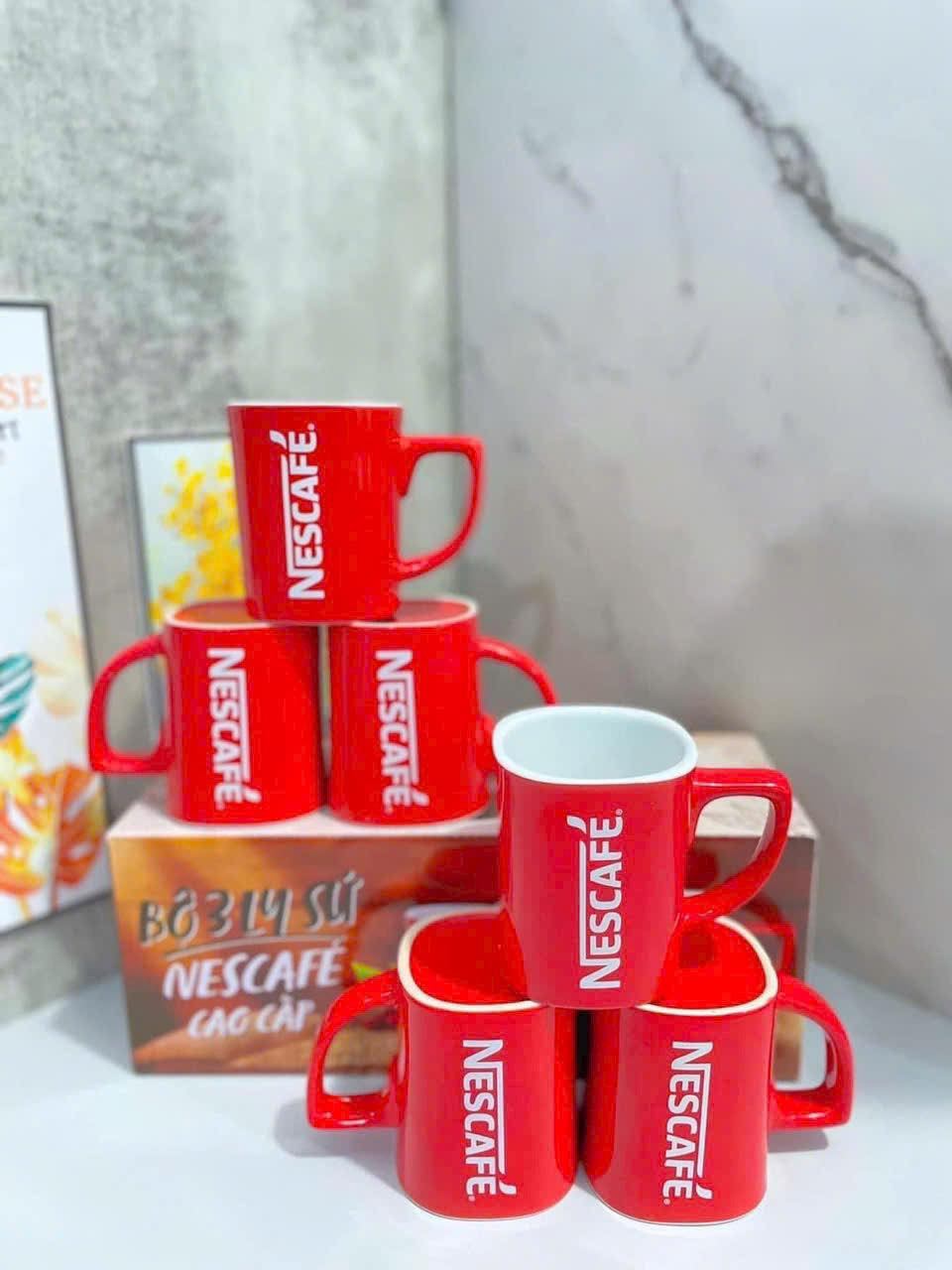 Set 5 cốc sứ Nescafe