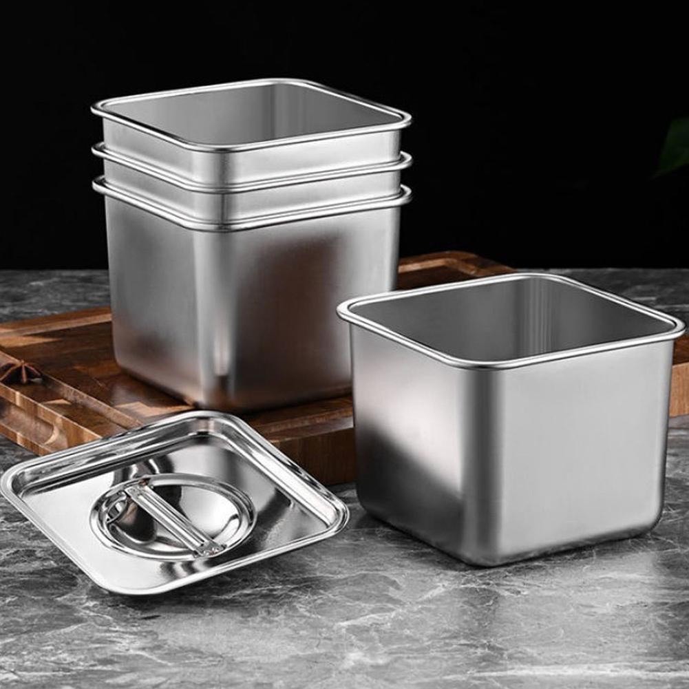Set 3 hộp inox vuông (1500ml - 2200ml - 3100ml