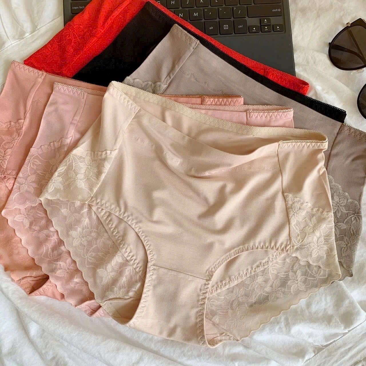Set 5 quần lót cotton cạp cao gen nhẹ