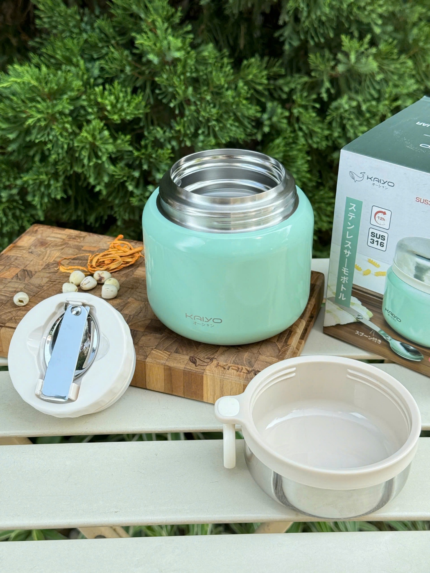 Hộp giữ nhiệt inox 316 cute Kaiyo 500ml