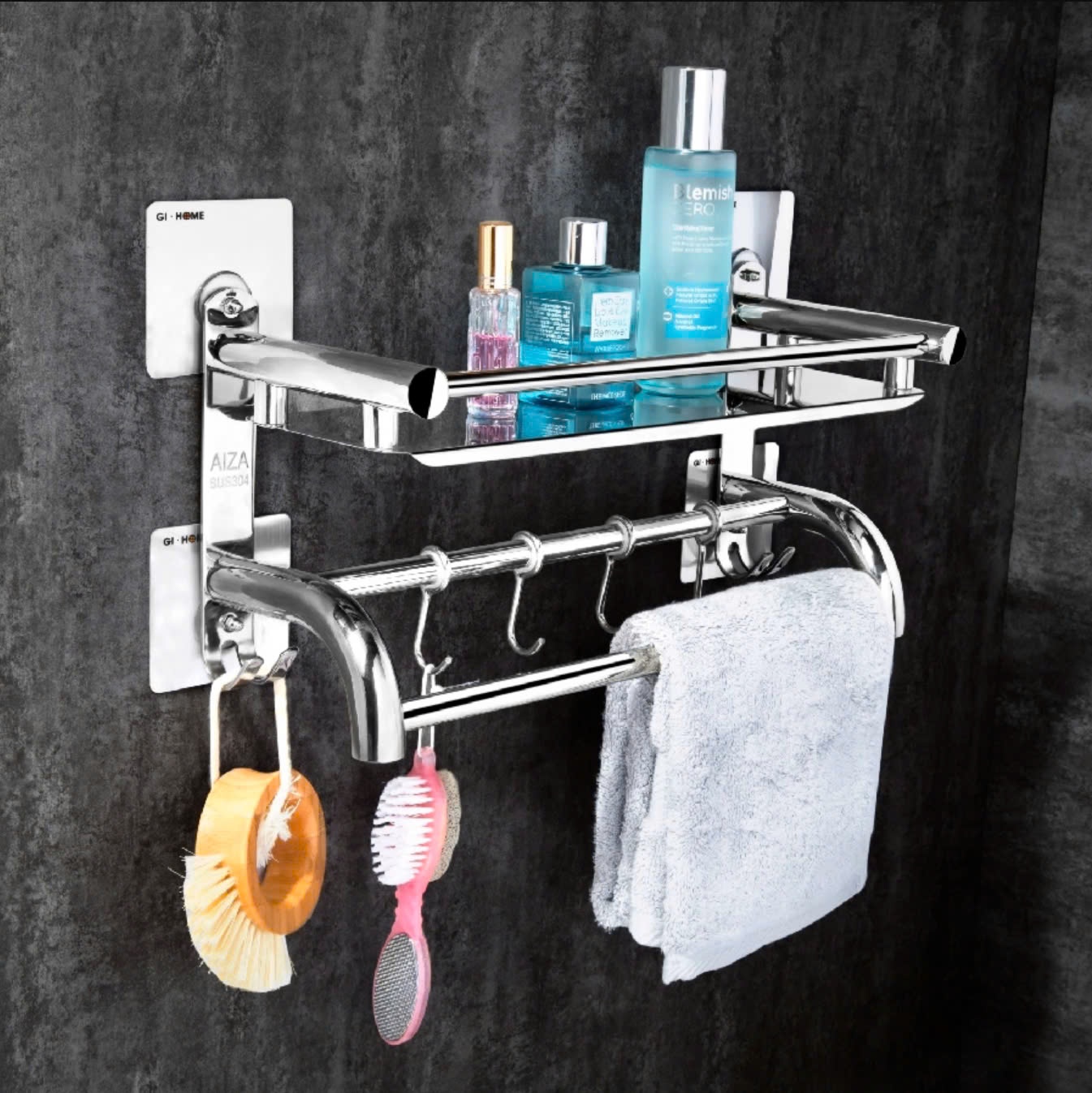 Kệ đa năng nhà tắm inox 304 Gi-home cao cấp E03