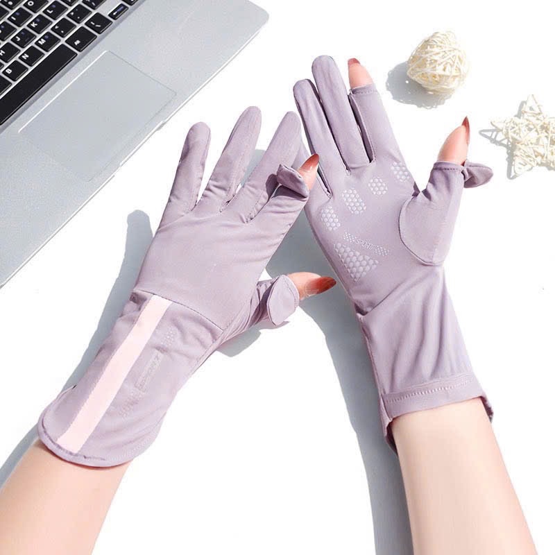 Găng tay chống nắng UV UPF50 - Tím