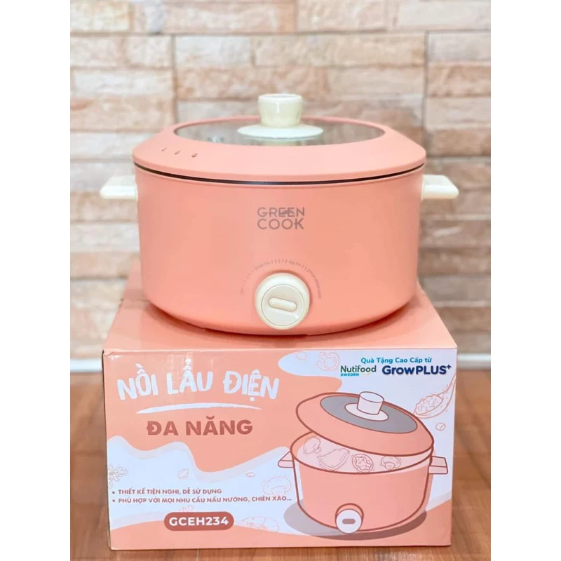 Nồi lẩu điện Green cook GCEH234 (size 4L)