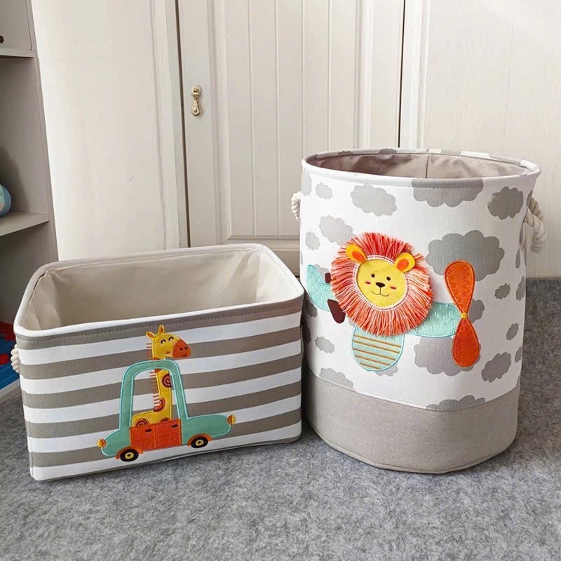 Set 2 túi vải đựng đồ (1 chữ nhật + 1 hình trụ)