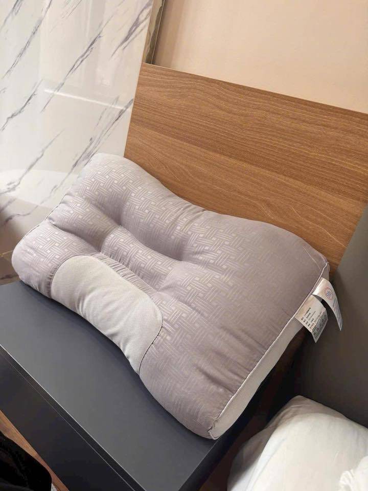 Combo: 02 gối định hình mẫu mới - màu ghi