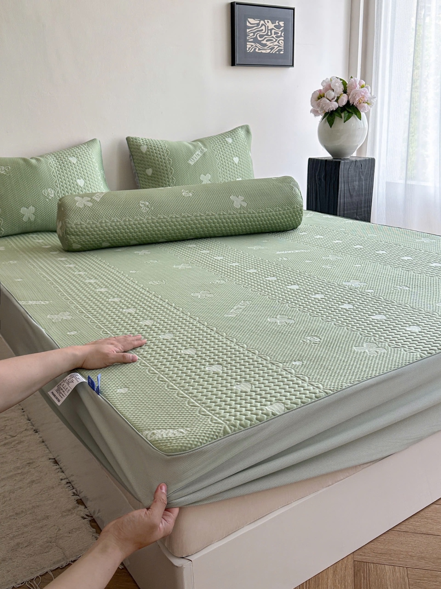 Bộ chiếu băng mát lạnh 4 món Markcross - size 1.6 x 2m - Xanh lá