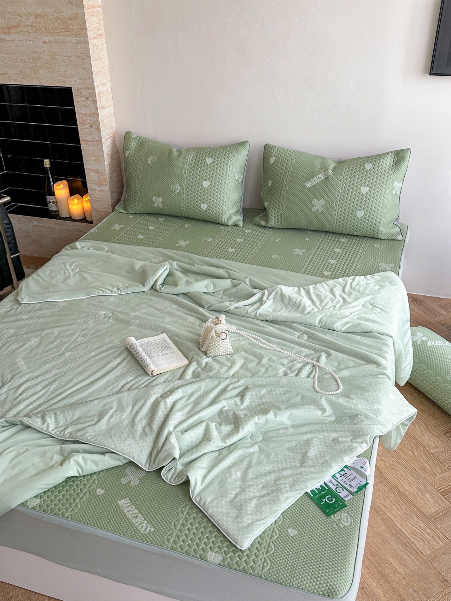 Chăn băng mát lạnh Markcross - size 2.3 x 2m - Xanh lá cây