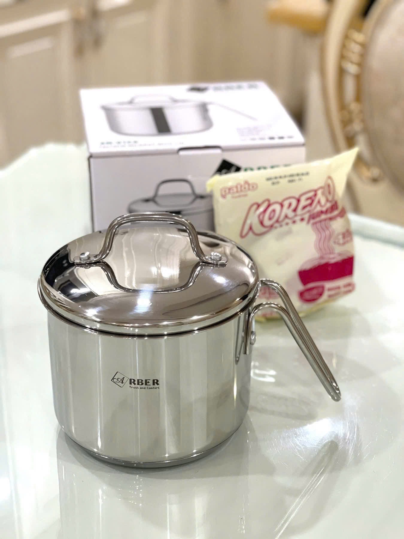 Nồi nấu mỳ inox Arber