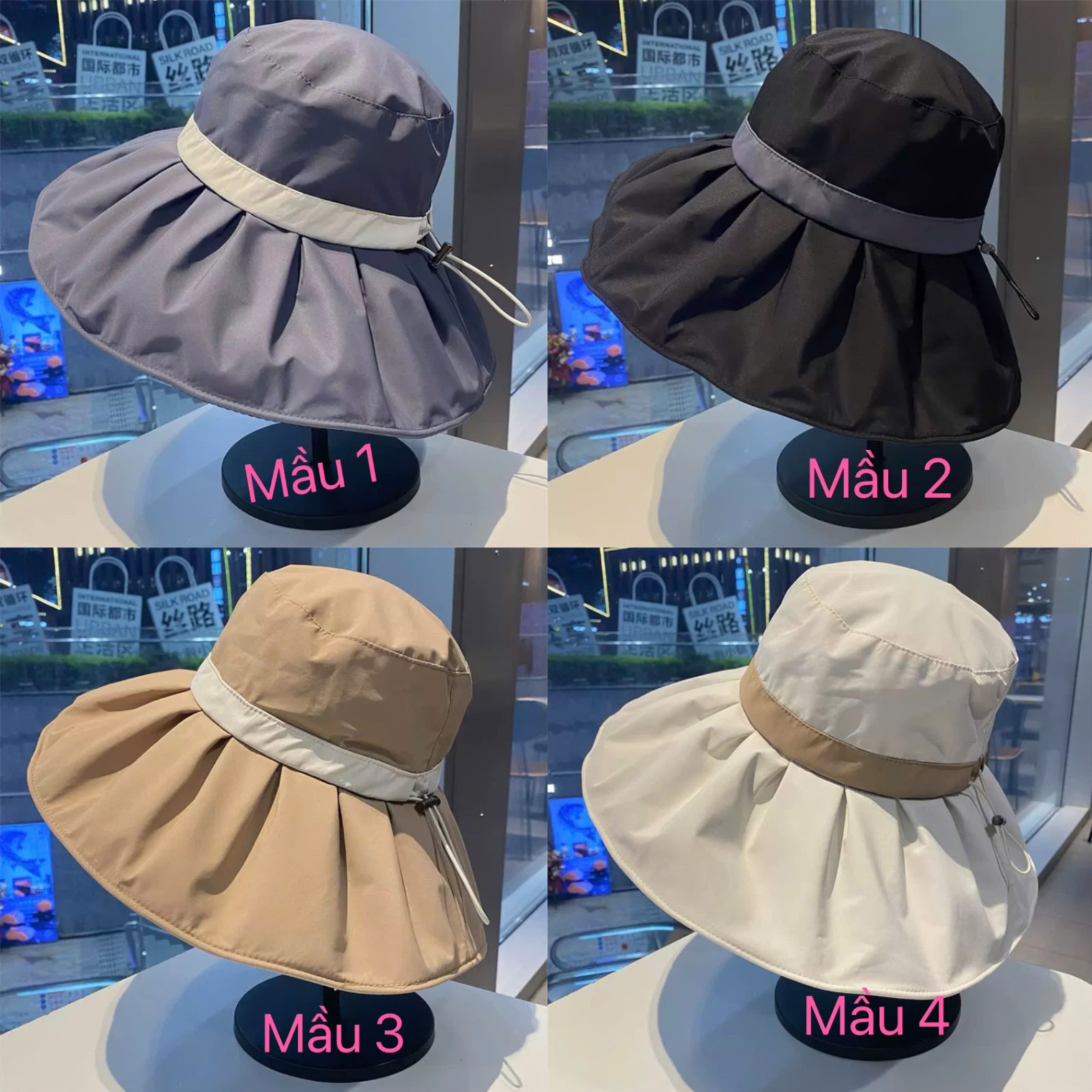 Mũ rộng vành chống UV phong cách Hàn Quốc