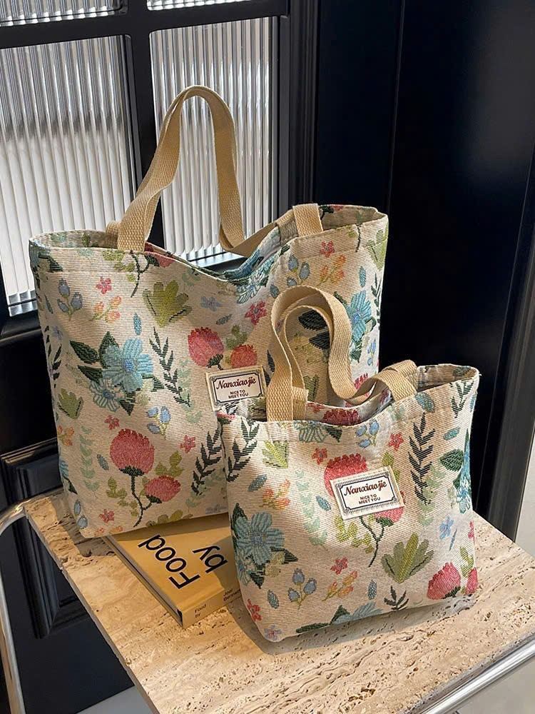Túi đeo vai mẫu hoa lá size 40cm