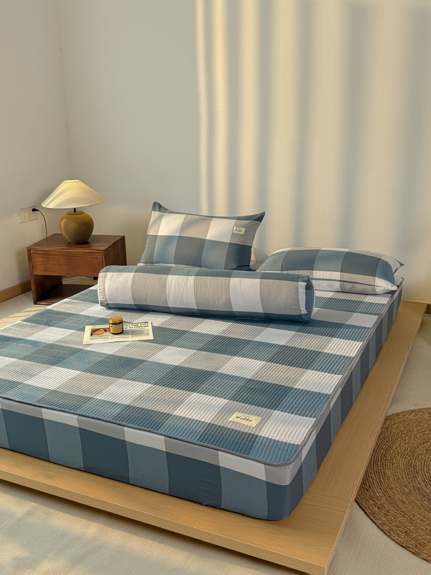Bộ ga gối chần bông 4 món Linen Hello