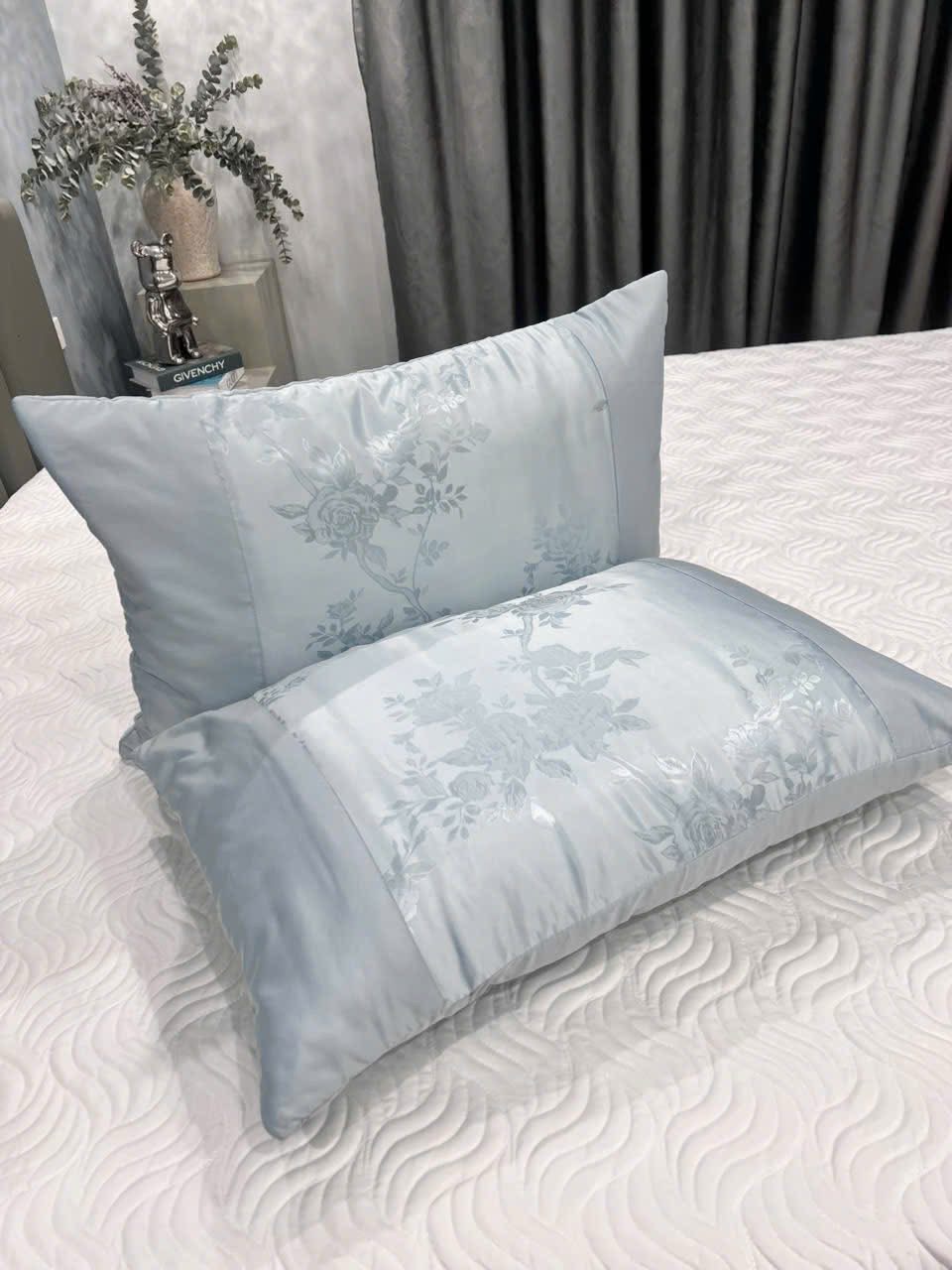 Set 2 vỏ gối lụa gấm 48 x 74cm