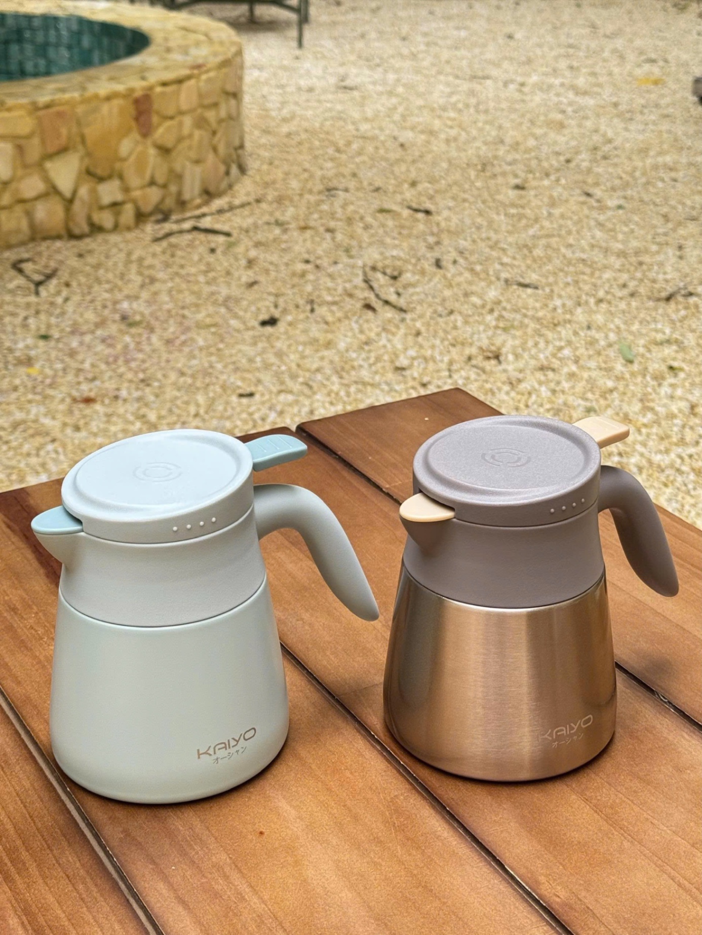 Bình pha trà kèm lõi lọc inox 304 Kaiyo 500ml
