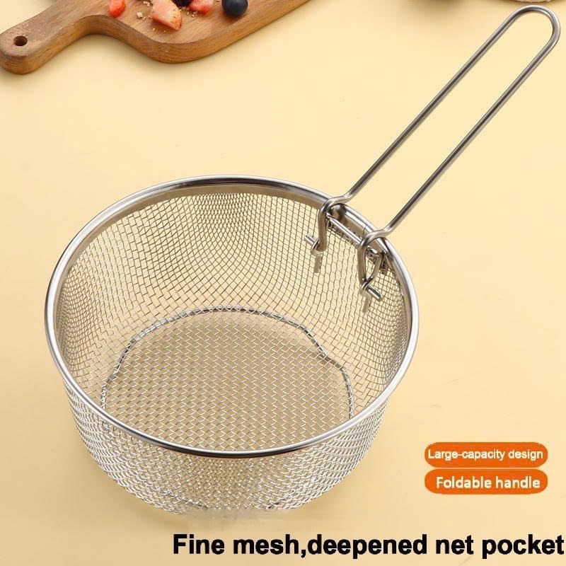 Giỏ inox 304 trụng mỳ, bún, lọc cua