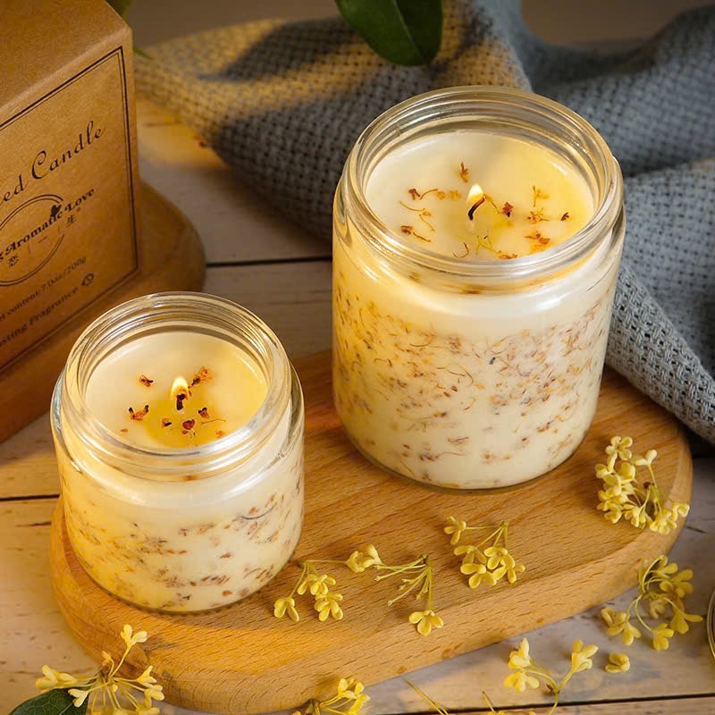 Nến thơm hương quế hoa 200g (Scented Candle)