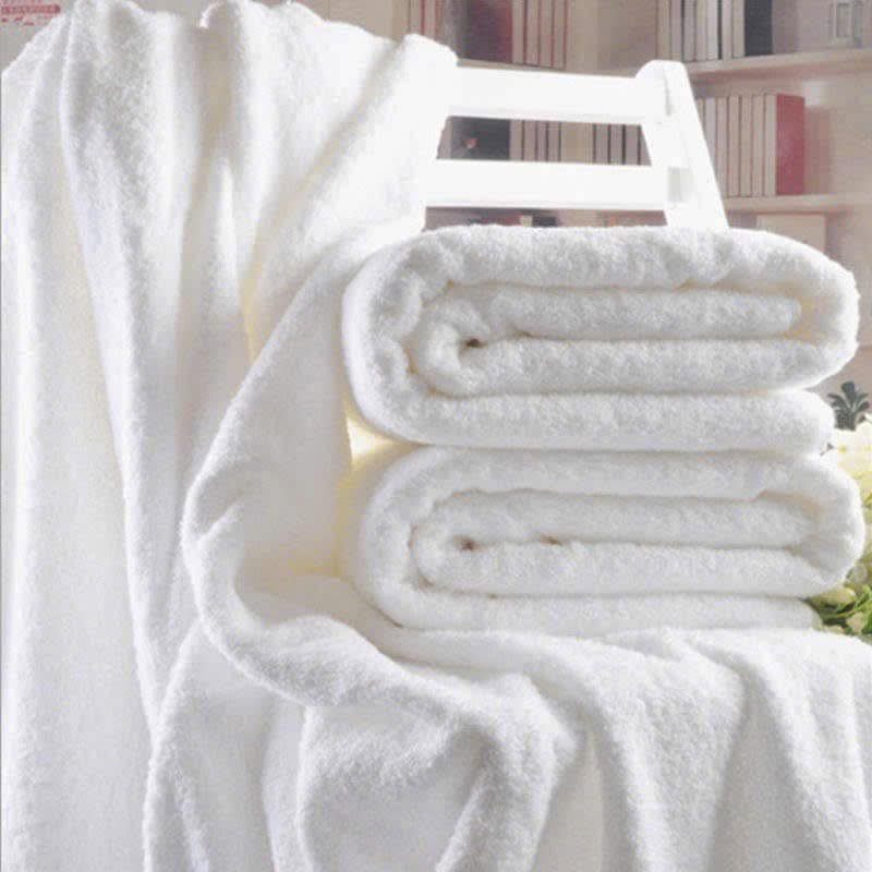 Set 2 Khăn tắm cotton cỡ đại 80x175cm (màu trắng)