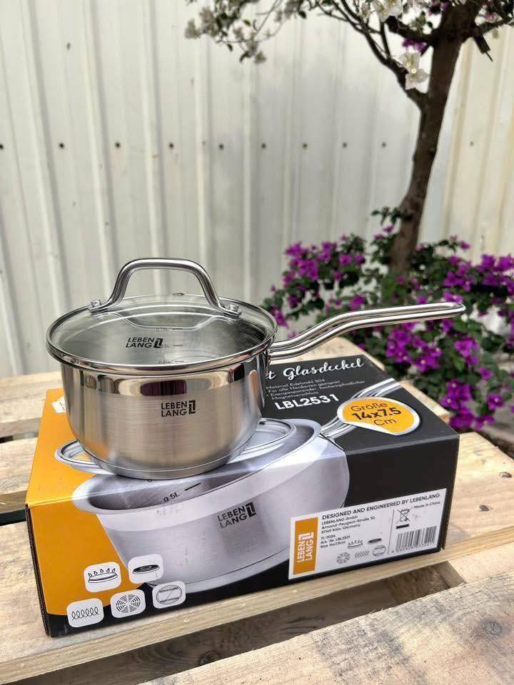 Quánh inox Lebenlang LBL2531 14cm