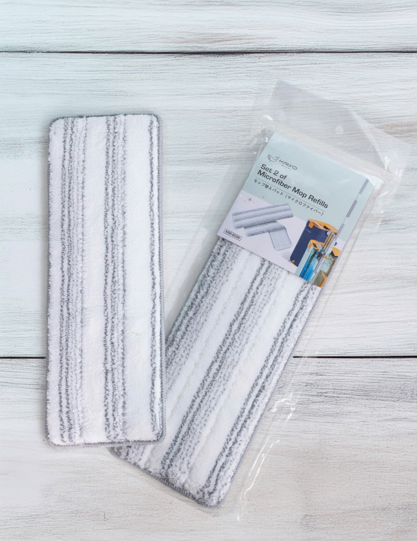 Set 2 bông lau thay thế của cây lau nhà tách nước bẩn Kaiyo - mẫu chữ nhật