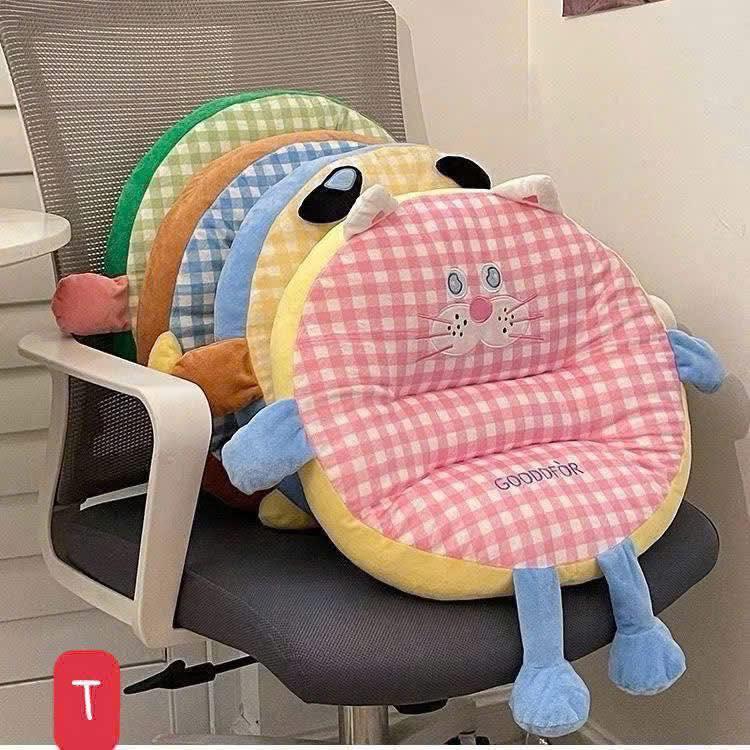 Đệm ghế kẻ caro cute